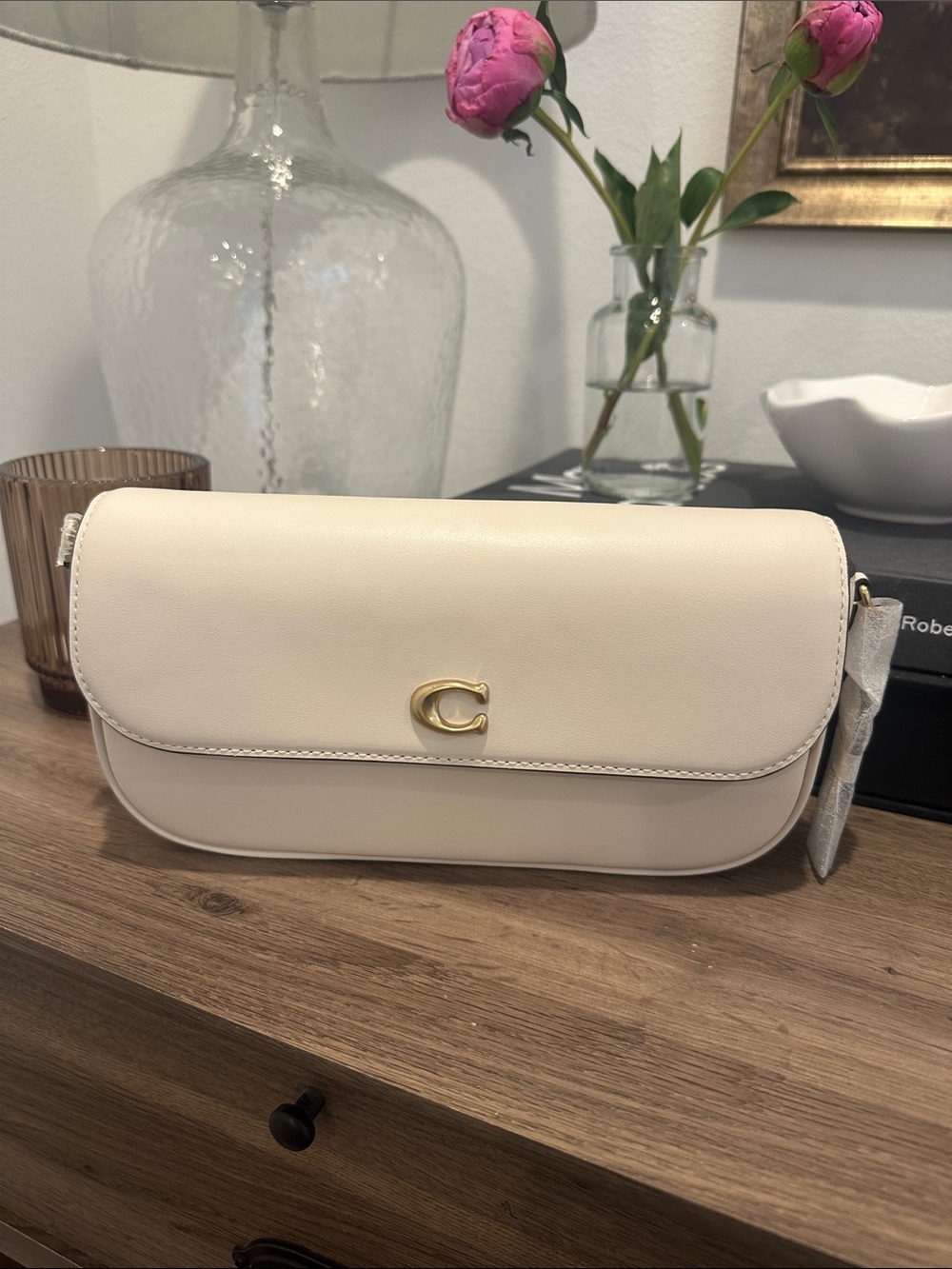Coach Chalk Crossbody Bag with Gold 'C' Hardware